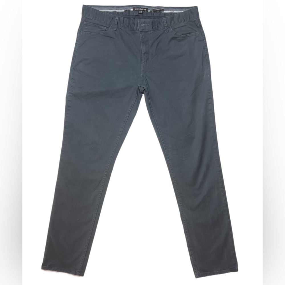 Michael Kors Grey Parker Slim Fit Pants W36 - L32 | 36 x 32